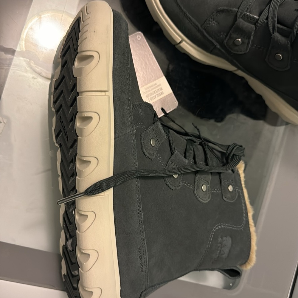 NWT NIB Sorel Explorer Next Joan 100g Waterproof Boots women’s shoe size 8 - Picture 2 of 3